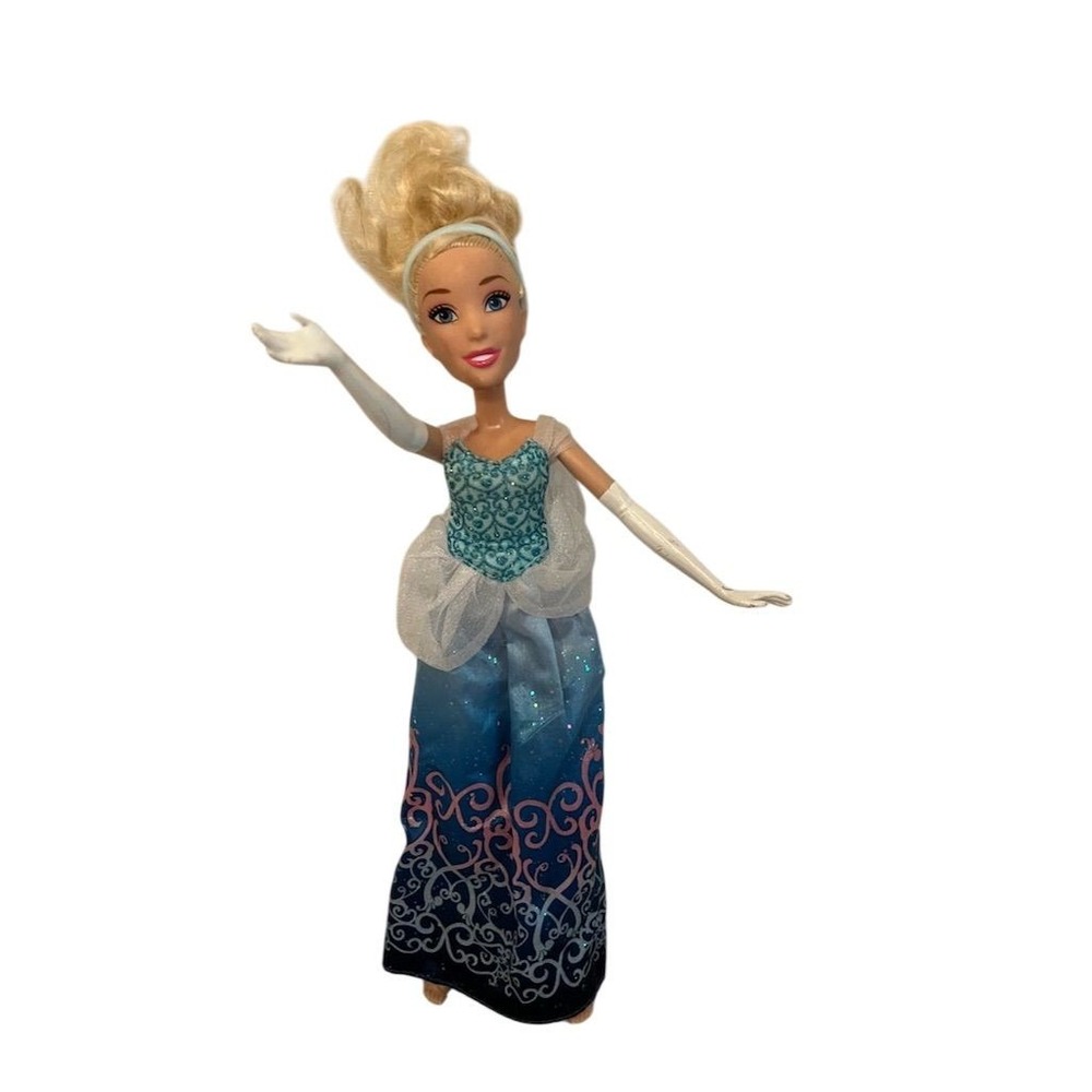 Disney Princess Royal Shimmer Cinderella Doll 12" with Dress‎ & Gloves